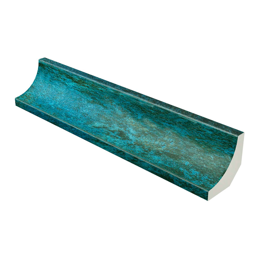 Bassengflis Innvendig Radius Ocean Grønn Matt 30x4 cm